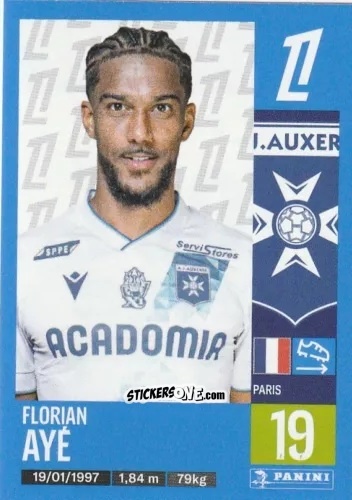 Cromo Florian Ayé - Foot 2024-2025
 n. 62 - Panini