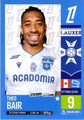 Cromo Theo Bair - Foot 2024-2025
 n. 63 - Panini