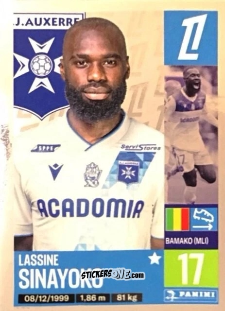 Cromo Lassine Sinayoko - Foot 2024-2025
 n. 66 - Panini