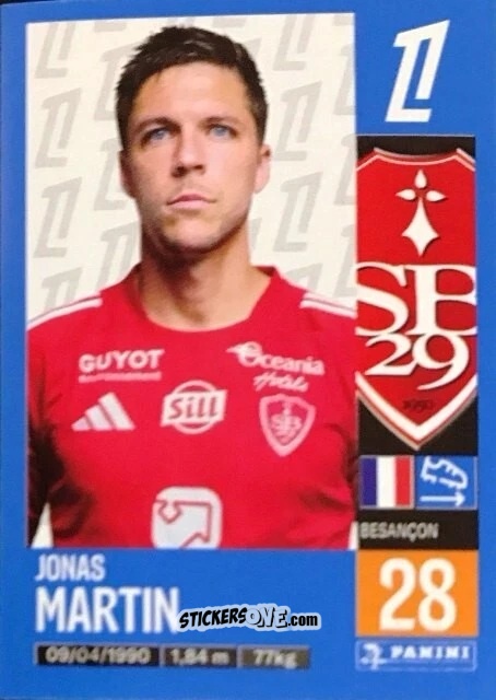 Cromo Jonas Martin - Foot 2024-2025
 n. 84 - Panini