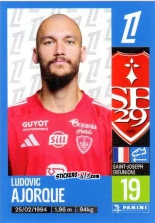 Cromo Ludovic Ajorque - Foot 2024-2025
 n. 87 - Panini