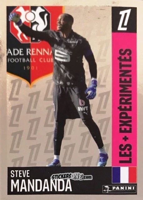 Figurina Steve Mandanda (Stade Rennais FC) - Foot 2024-2025
 n. 92 - Panini