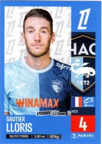 Cromo Gauthier Lloris