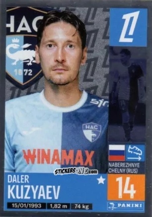 Sticker Daler Kuzyaev (Kouziaïev) - Foot 2024-2025
 n. 114 - Panini