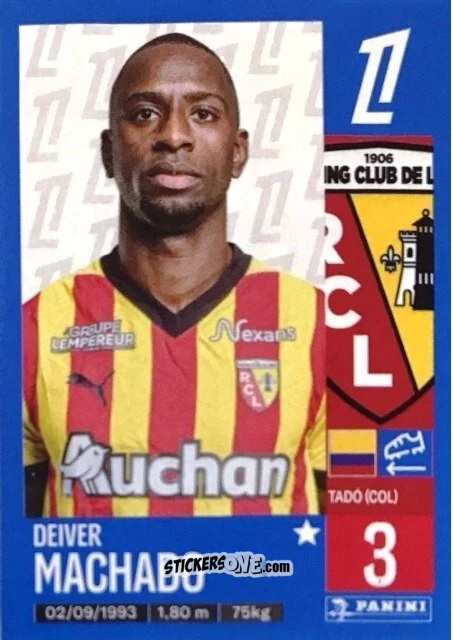 Sticker Deiver Machado - Foot 2024-2025
 n. 133 - Panini