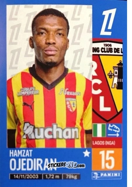 Cromo Hamzat Ojediran - Foot 2024-2025
 n. 141 - Panini