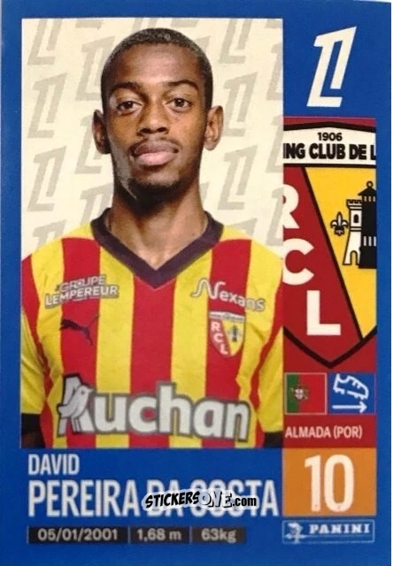 Cromo David Pereira da Costa - Foot 2024-2025
 n. 142 - Panini