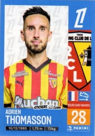 Cromo Adrien Thomasson - Foot 2024-2025
 n. 143 - Panini
