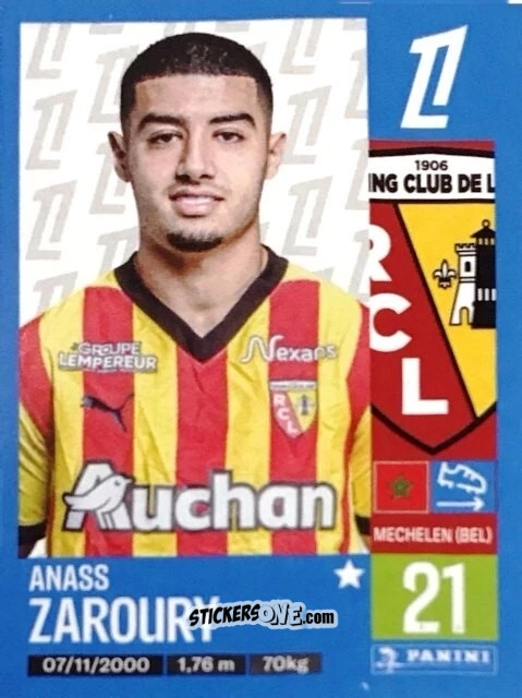 Cromo Anass Zaroury - Foot 2024-2025
 n. 149 - Panini