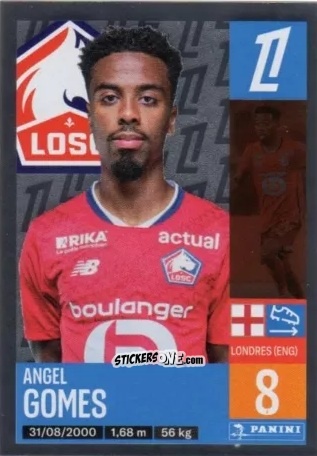 Cromo Angel Gomes - Foot 2024-2025
 n. 169 - Panini