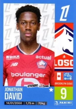Cromo Jonathan David - Foot 2024-2025
 n. 175 - Panini