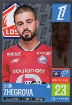 Cromo Edon Zhegrova - Foot 2024-2025
 n. 178 - Panini