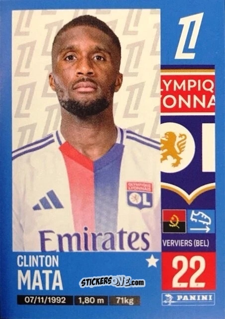 Sticker Clinton Mata - Foot 2024-2025
 n. 186 - Panini