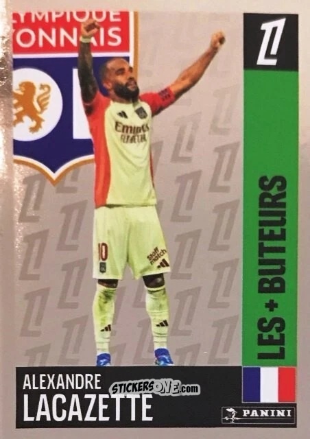 Figurina Alexandre Lacazette (Olympique Lyonnais) - Foot 2024-2025
 n. 204 - Panini