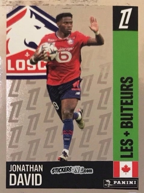 Cromo Jonathan David (LOSC Lille) - Foot 2024-2025
 n. 206 - Panini