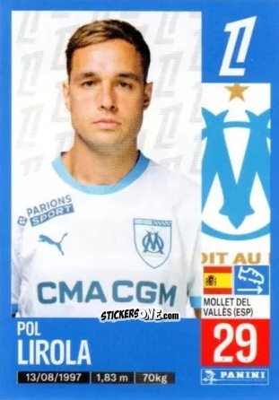 Sticker Pol Lirola - Foot 2024-2025
 n. 219 - Panini