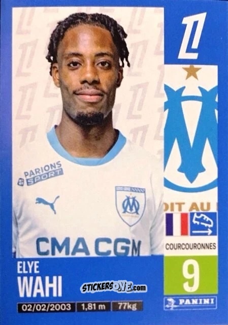 Sticker Elye Wahi - Foot 2024-2025
 n. 236 - Panini