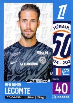 Figurina Benjamin Lecomte - Foot 2024-2025
 n. 268 - Panini