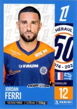 Figurina Jordan Ferri - Foot 2024-2025
 n. 280 - Panini