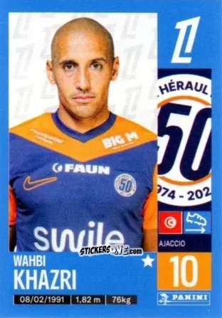 Figurina Wahbi Khazri - Foot 2024-2025
 n. 281 - Panini
