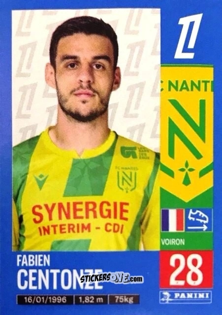 Sticker Fabien Centonze - Foot 2024-2025
 n. 297 - Panini