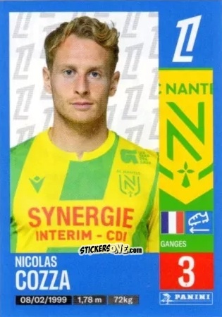 Figurina Nicolas Cozza - Foot 2024-2025
 n. 299 - Panini