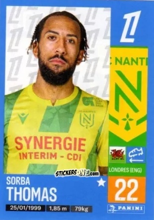 Cromo Sorba Thomas - Foot 2024-2025
 n. 308 - Panini