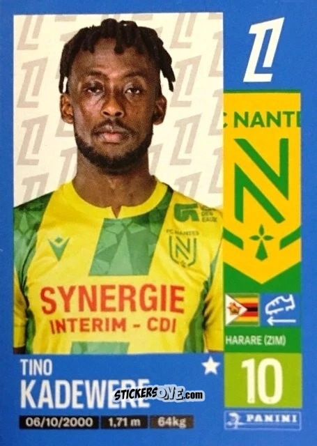 Cromo Tino Kadewere - Foot 2024-2025
 n. 313 - Panini