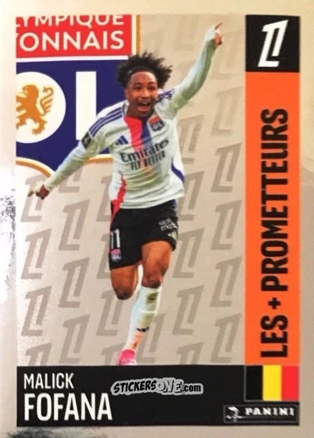 Cromo Malick Fofana (Olympique Lyonnais) - Foot 2024-2025
 n. 320 - Panini