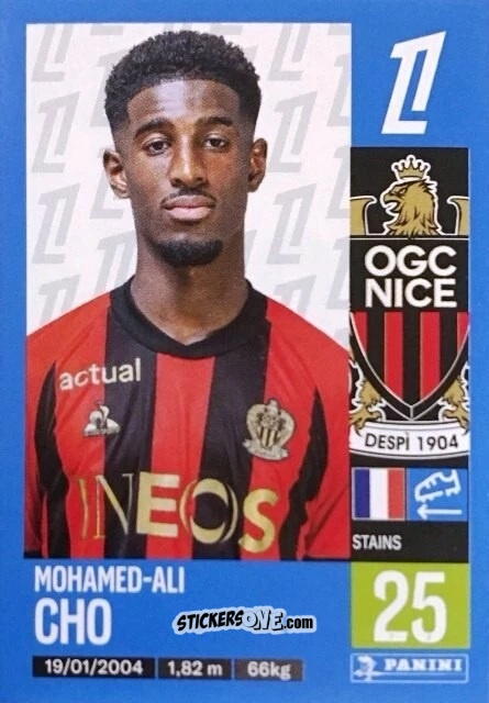 Cromo Mohamed-Ali Cho - Foot 2024-2025
 n. 342 - Panini