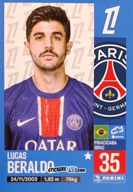 Cromo Lucas Beraldo - Foot 2024-2025
 n. 352 - Panini