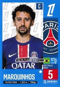 Figurina Marquinhos - Foot 2024-2025
 n. 356 - Panini