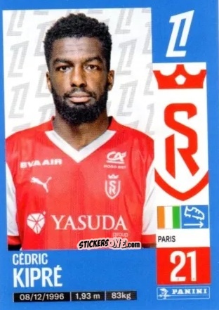 Figurina Cédric Kipré - Foot 2024-2025
 n. 386 - Panini