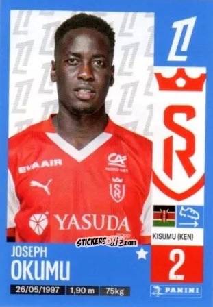 Cromo Joseph Okumu - Foot 2024-2025
 n. 387 - Panini