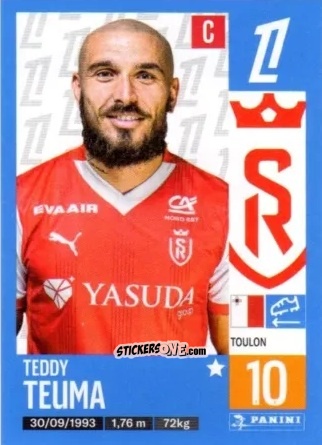 Figurina Teddy Teuma - Foot 2024-2025
 n. 395 - Panini