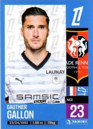 Sticker Gauthier Gallon - Foot 2024-2025
 n. 404 - Panini
