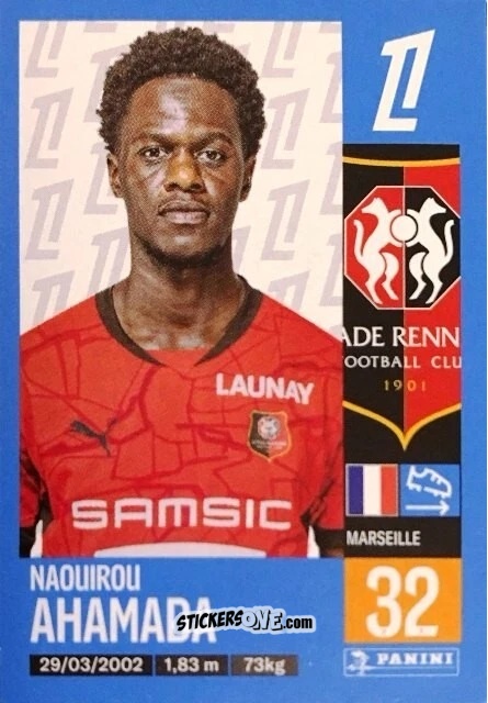 Figurina Naouirou Ahamada - Foot 2024-2025
 n. 414 - Panini