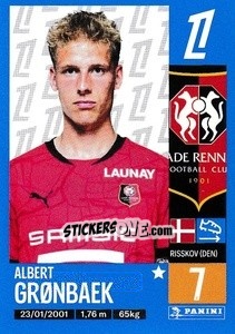 Sticker Albert Grønbæk - Foot 2024-2025
 n. 417 - Panini