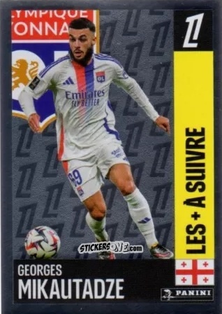 Cromo Georges Mikautadze (Olympique Lyonnais) - Foot 2024-2025
 n. 432 - Panini