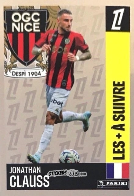 Figurina Jonathan Clauss (OGC Nice) - Foot 2024-2025
 n. 433 - Panini