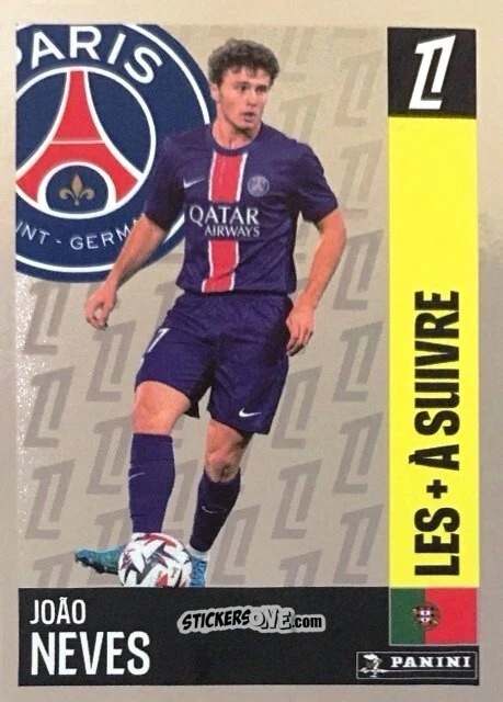 Sticker Joao Neves (Paris-Saint-Germain) - Foot 2024-2025
 n. 434 - Panini