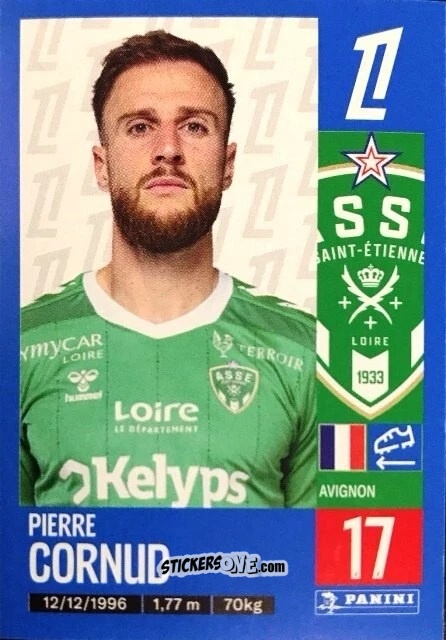 Figurina Pierre Cornud - Foot 2024-2025
 n. 443 - Panini