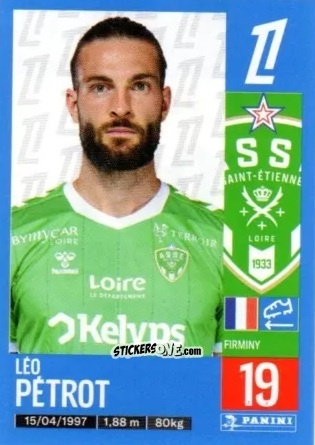 Cromo Léo Pétrot - Foot 2024-2025
 n. 446 - Panini