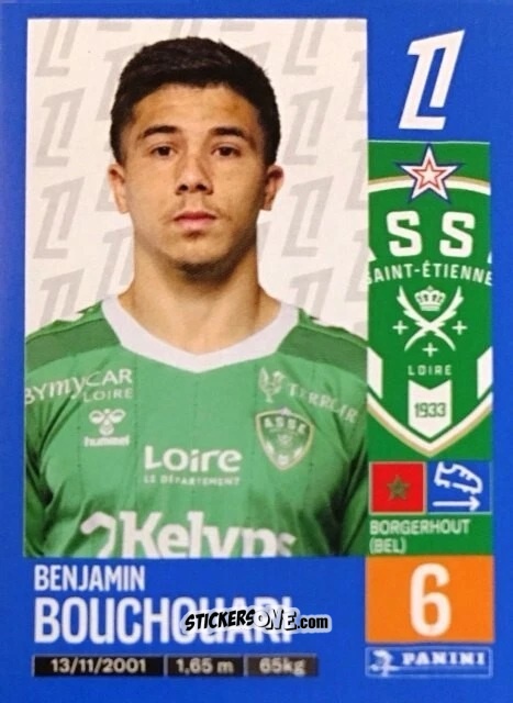 Cromo Benjamin Bouchouari - Foot 2024-2025
 n. 447 - Panini