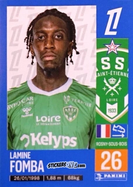 Figurina Lamine Fomba - Foot 2024-2025
 n. 449 - Panini