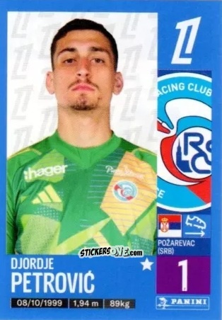 Cromo Đorđe Petrović - Foot 2024-2025
 n. 463 - Panini