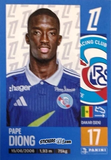 Figurina Pape Diong - Foot 2024-2025
 n. 474 - Panini