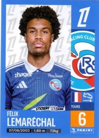 Figurina Félix Lemaréchal - Foot 2024-2025
 n. 475 - Panini