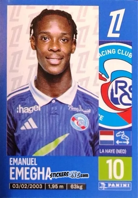 Cromo Emanuel Emegha - Foot 2024-2025
 n. 481 - Panini