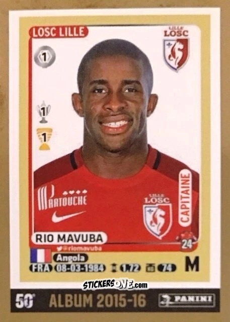 Figurina Rio Mavuba - Foot 2024-2025
 n. 486 - Panini